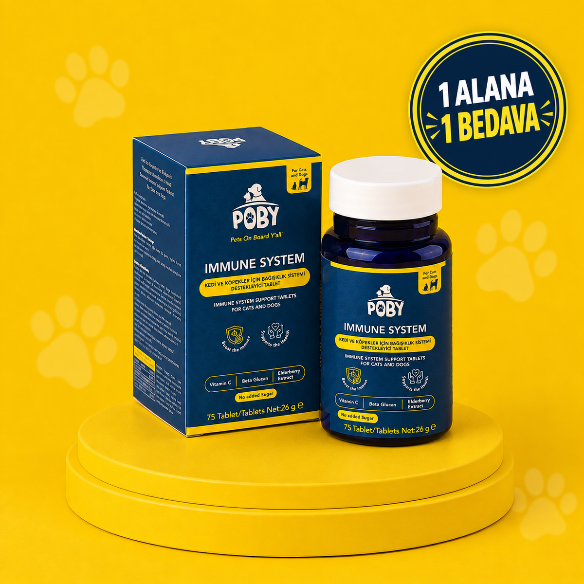 Kedi Ve Köpekler İçin Bağışıklık Sistemini Destekleyici Immune Tablet